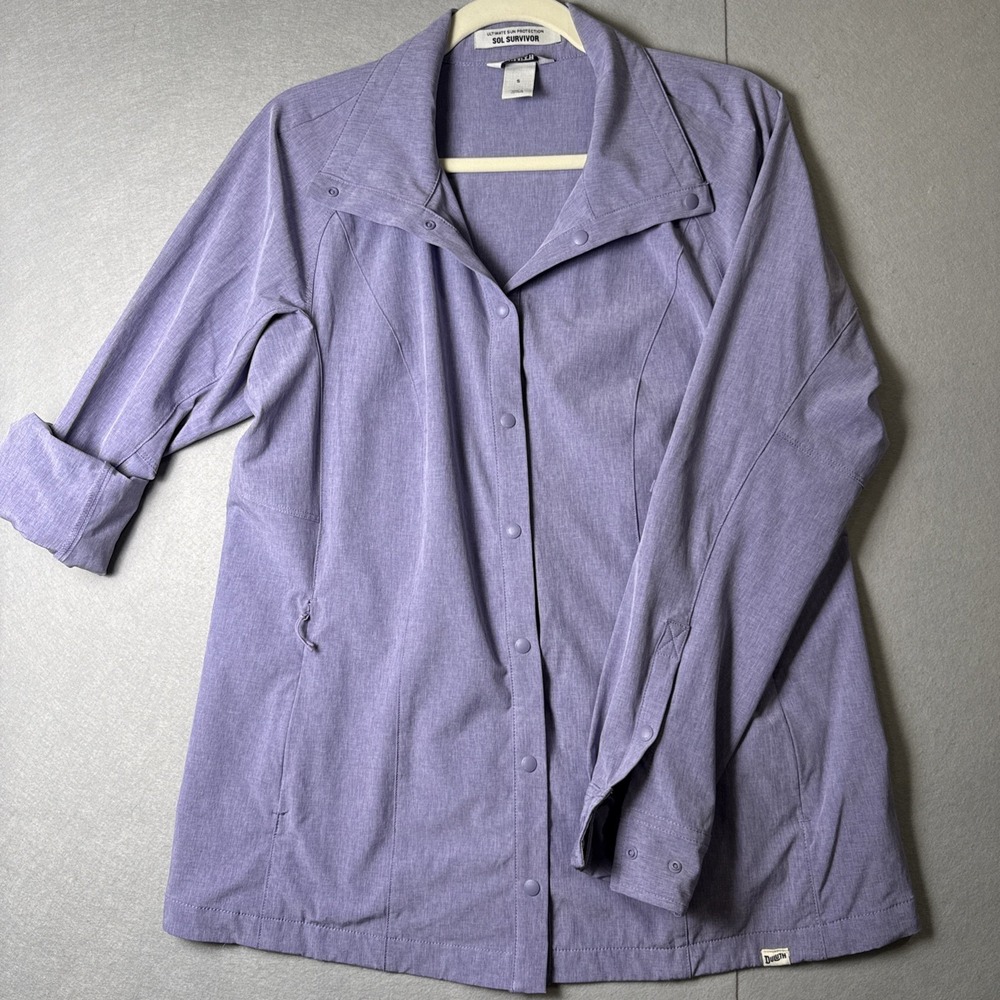 Duluth Trading Company Women's Purple Sol Survivor Sun Protection Shirt - Small